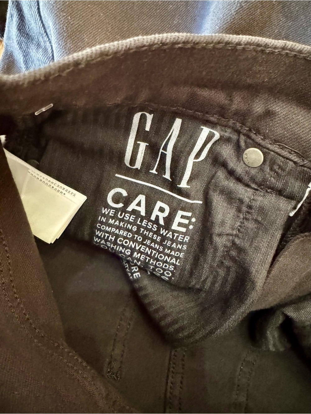 GAP black high rise 90s slim straight jeans 27T - Picture 5 of 14